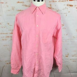 Vilebrequin Mens Linen Button Up Shirt Large L